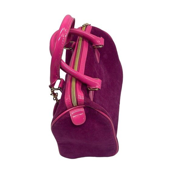 Victoria Secret Love Spell Handbag PINK Faux Suede Cosmetic Bag Zip Closure - Picture 3 of 16